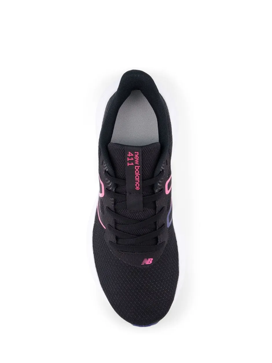 Sneakers|Sportkleding|New Balance - 411 damessneakers Zwart/roze