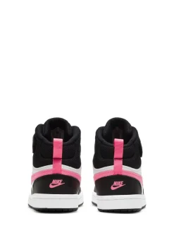 Sneakers|Sneakers*Nike Zwart/roze - - Junior Court Borough halfhoge sneakers