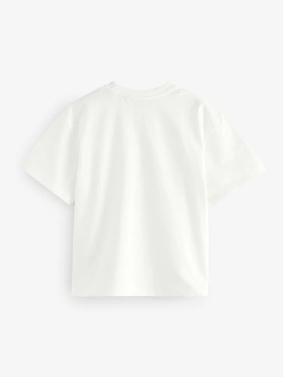 T-Shirts*smALLSAINTS - Oversized Girls Logo T-Shirts 3 Pack Zwart/roze