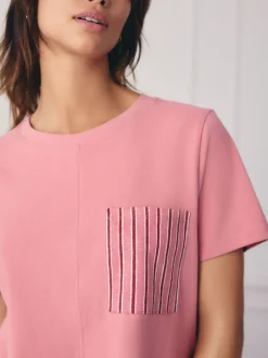 Pyjama's*Next - Korte pyjamaset 2 stuks Zwart/roze streep
