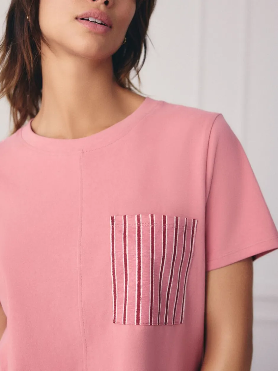 Pyjama's*Next - Korte pyjamaset 2 stuks Zwart/roze streep
