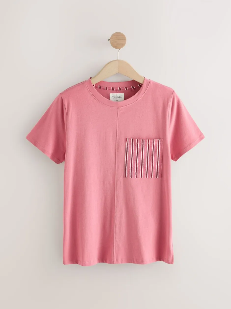 Pyjama's*Next - Korte pyjamaset 2 stuks Zwart/roze streep