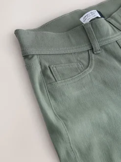 Jeans|Next - Jersey denim broek met wijde pijpen 2 set Zwart/Saliegroen