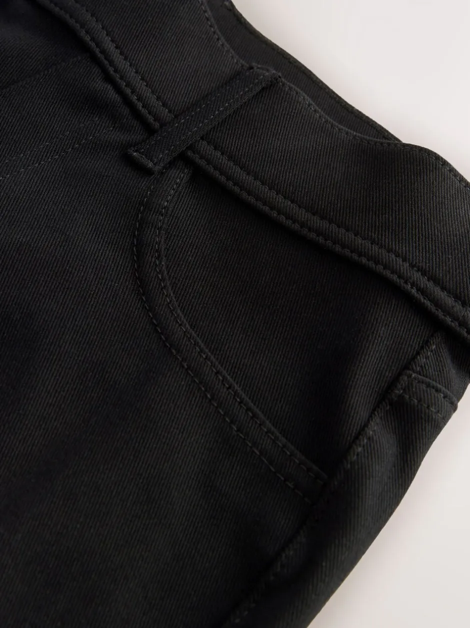 Jeans|Next - Jersey denim broek met wijde pijpen 2 set Zwart/Saliegroen