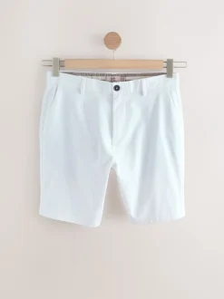 Shorts*Next - Straight fit - Set van 4 chinoshorts met stretch Zwart/vintage Blauw/Wit/Mushroom white