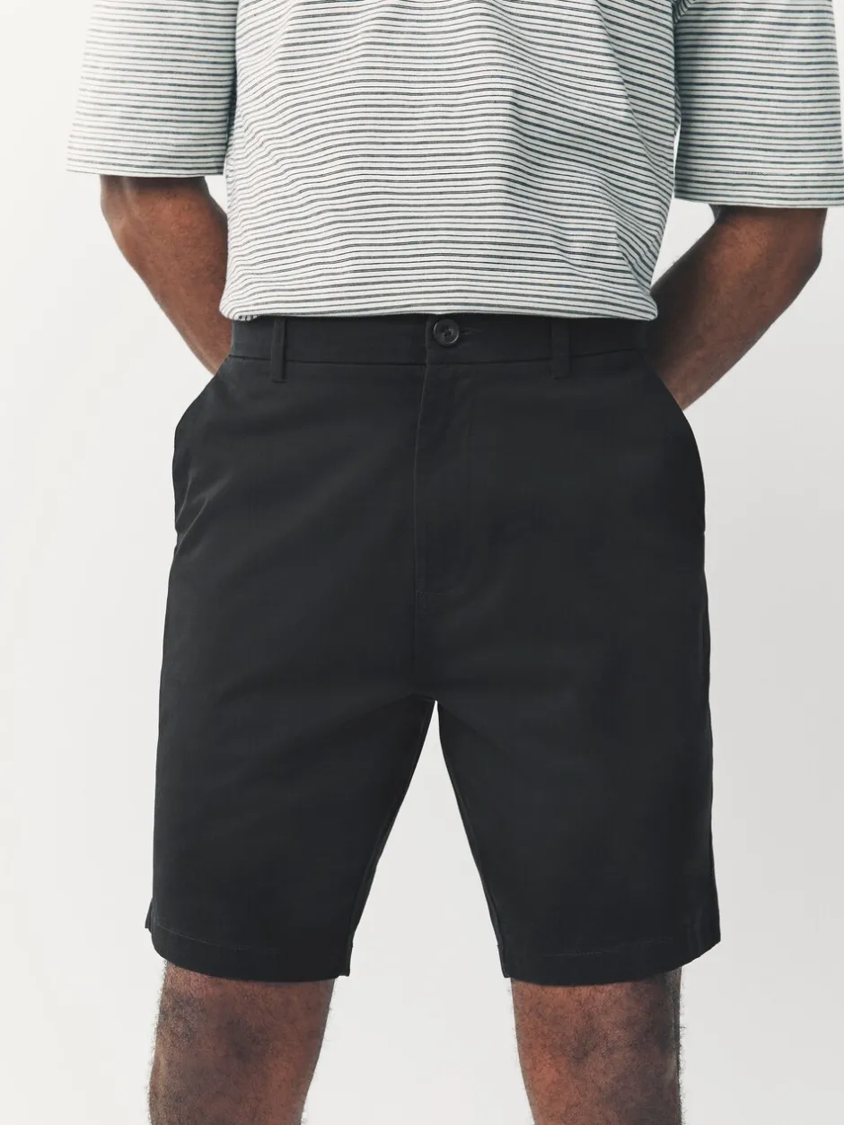 Shorts*Next - Straight fit - Set van 4 chinoshorts met stretch Zwart/vintage Blauw/Wit/Mushroom white
