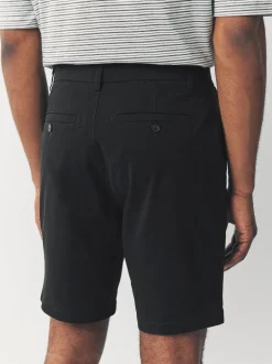 Shorts*Next - Straight fit - Set van 4 chinoshorts met stretch Zwart/vintage Blauw/Wit/Mushroom white