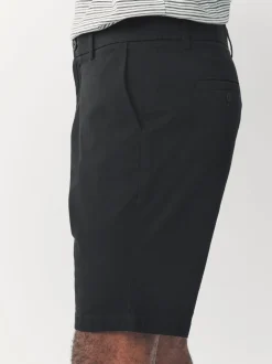 Shorts*Next - Straight fit - Set van 4 chinoshorts met stretch Zwart/vintage Blauw/Wit/Mushroom white