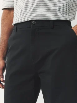 Shorts*Next - Straight fit - Set van 4 chinoshorts met stretch Zwart/vintage Blauw/Wit/Mushroom white