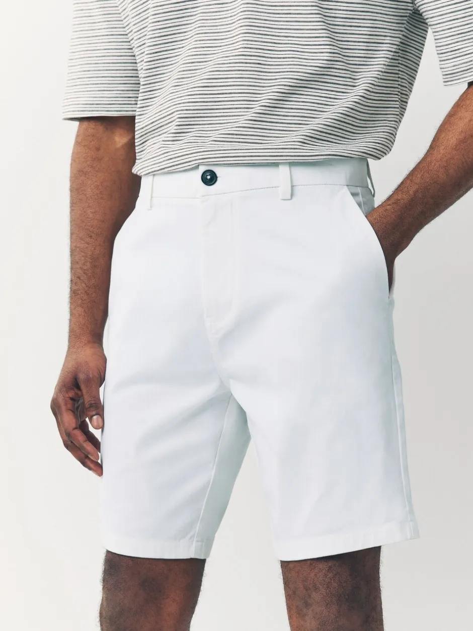 Shorts*Next - Straight fit - Set van 4 chinoshorts met stretch Zwart/vintage Blauw/Wit/Mushroom white