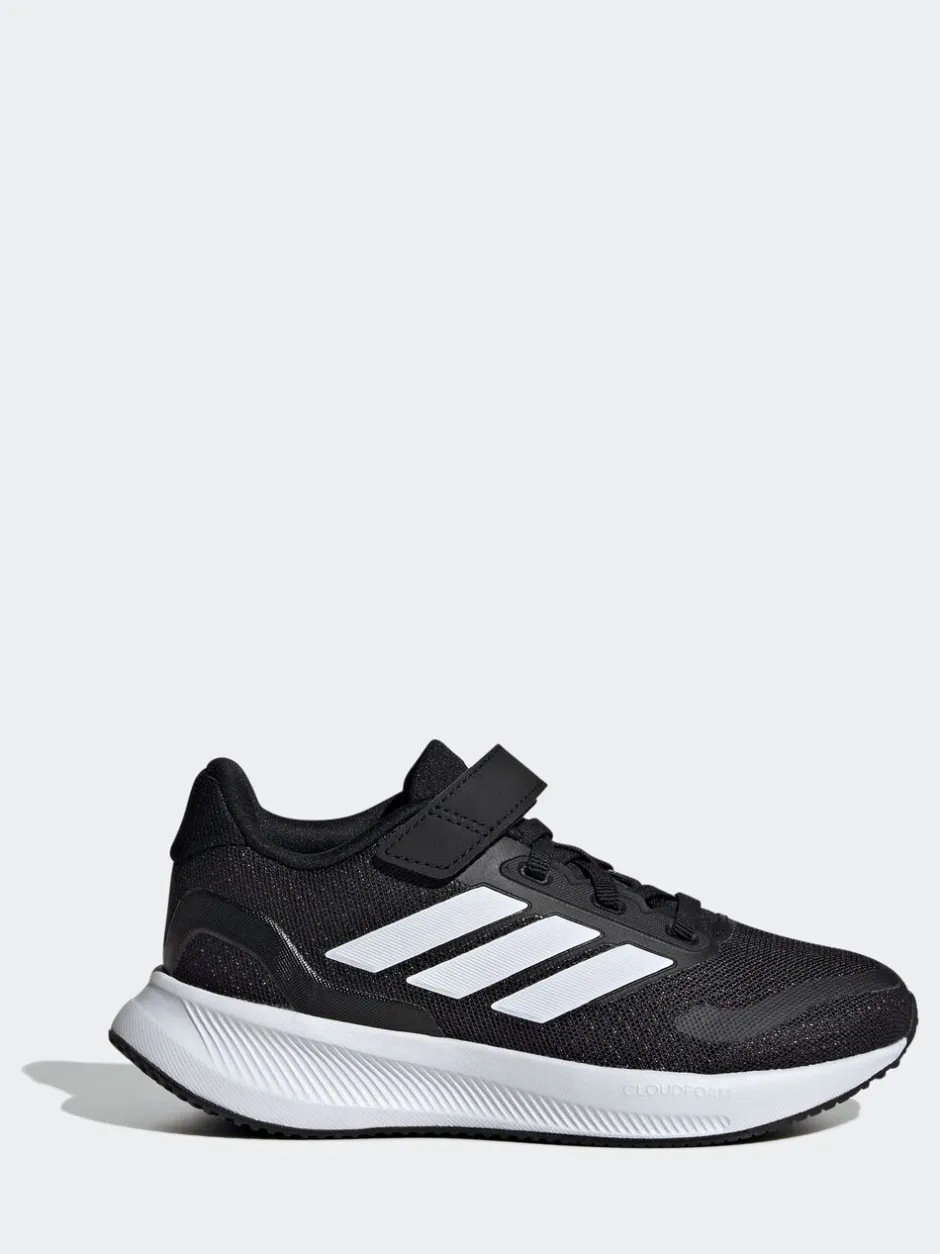 Sneakers|Sneakers|adidas Zwart/wit - Runfalcon 5 kindersneakers met elastische veters