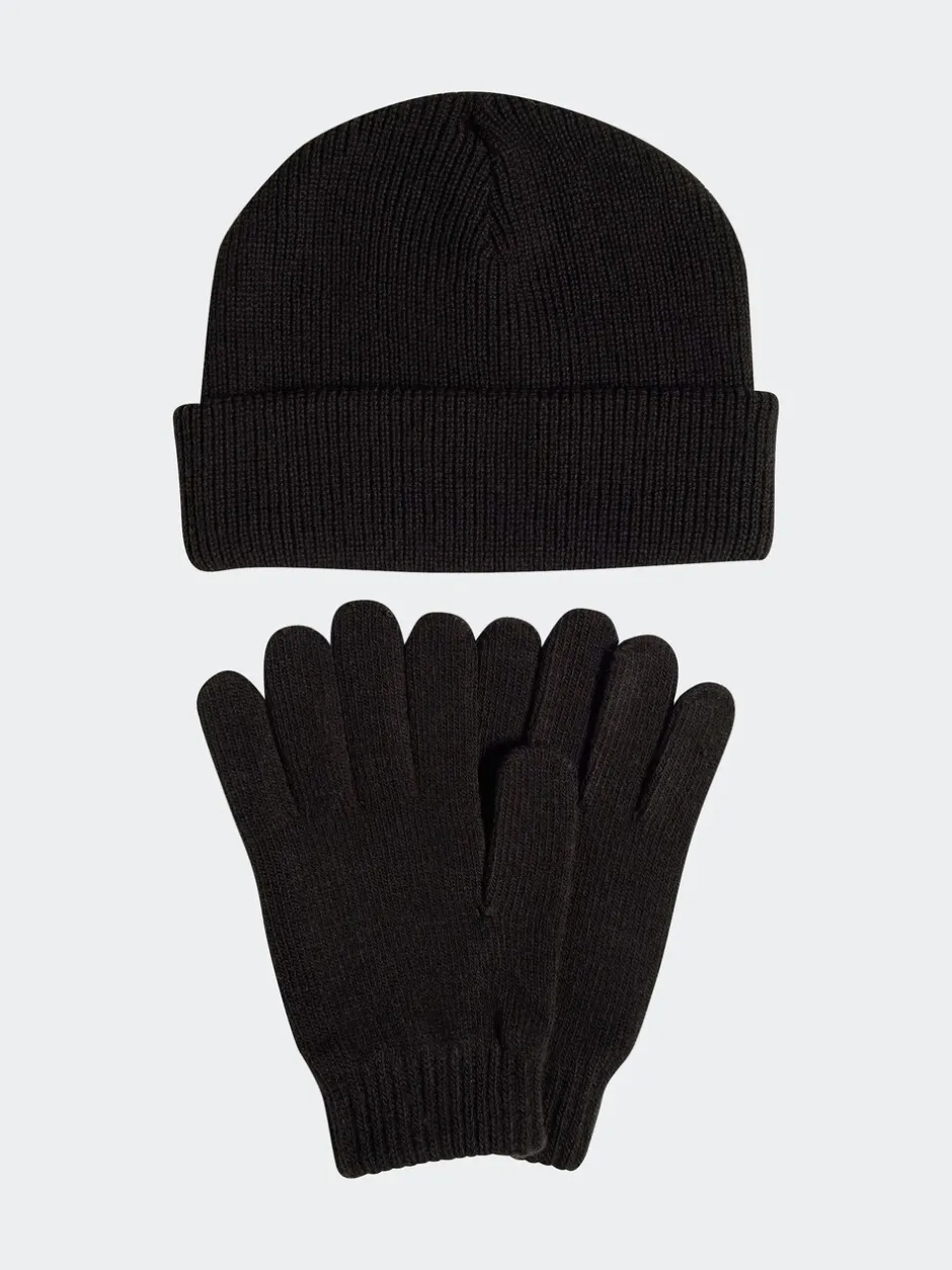 Mutsen, Sjaals En Handschoenen*adidas - set met handschoenen en beanie Zwart/wit