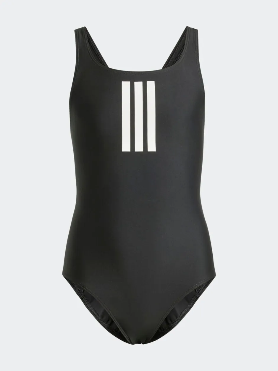 Badkleding*adidas - 3-Strepen Kinderzwempak Zwart/wit