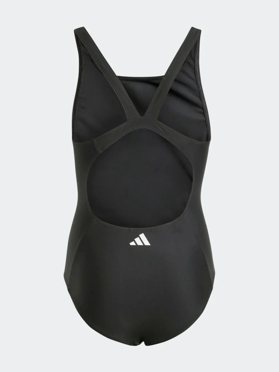 Badkleding*adidas - 3-Strepen Kinderzwempak Zwart/wit