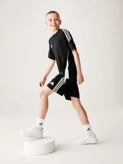 Schoolkleding|Shorts*adidas Zwart/wit - Tiro 24 shorts voor kinderen