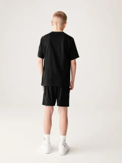 Schoolkleding|Shorts*adidas Zwart/wit - Tiro 24 shorts voor kinderen