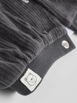 Joggingbroeken*Next Zwart/wit - Baby Velour Jacket, Top and Joggers Set (0mths-2yrs)