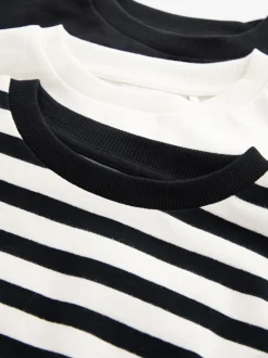 Sweaters En Hoody´S|Next Zwart/wit - Boxy 100% katoenen Sweaters met Lange mouwen 3 pack (3-16jr)