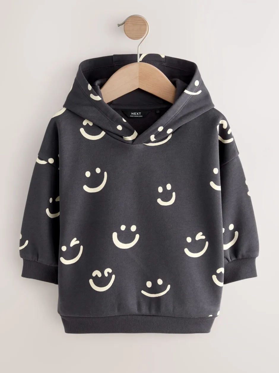 Sweaters En Hoody´S*Next Zwart/wit - Hoodie met lange mouwen en print (3mnd-7jr)