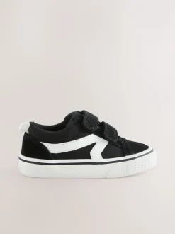 Sneakers|Next - Klittenbandsluiting Skate Trainers Zwart/wit