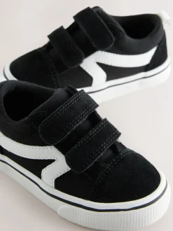 Sneakers|Next - Klittenbandsluiting Skate Trainers Zwart/wit