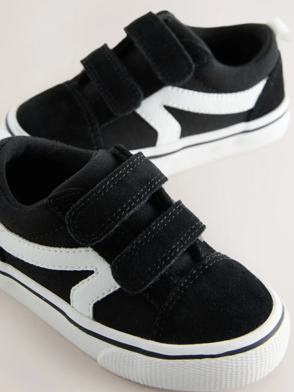 Sneakers|Next - Klittenbandsluiting Skate Trainers Zwart/wit