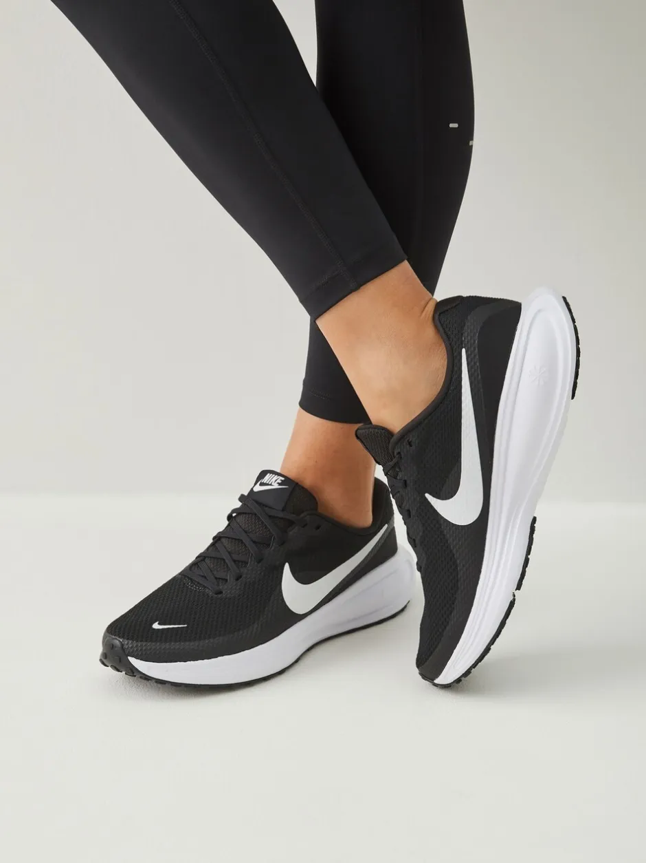 Sneakers|Sportkleding|Nike Zwart/wit - Revolution 8 hardloopschoenen