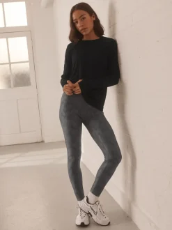 Leggings En Joggingbroeken|Sportkleding|Next Zwart/wit - Power Active sportlegging