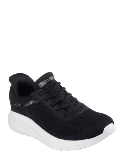 Sneakers*Skechers Zwart/wit - BOBS Sport Squad Chaos Slip In instapsneakers