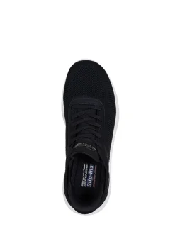 Sneakers*Skechers Zwart/wit - BOBS Sport Squad Chaos Slip In instapsneakers