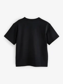 T-Shirts|Tops*smALLSAINTS Zwart/wit - Boys Logo Crew Relaxed T-Shirts 3 Pack