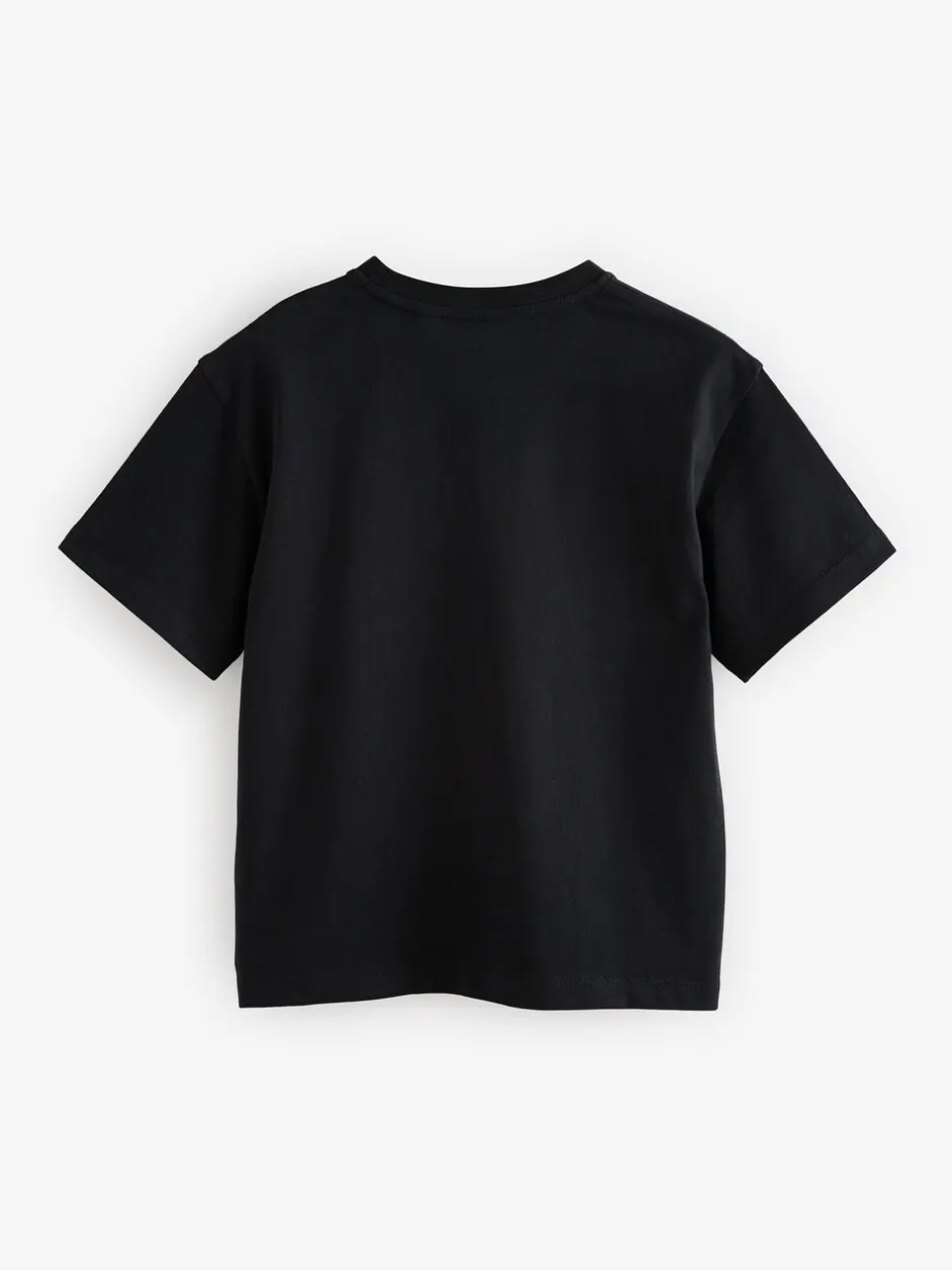 T-Shirts|Tops*smALLSAINTS Zwart/wit - Boys Logo Crew Relaxed T-Shirts 3 Pack