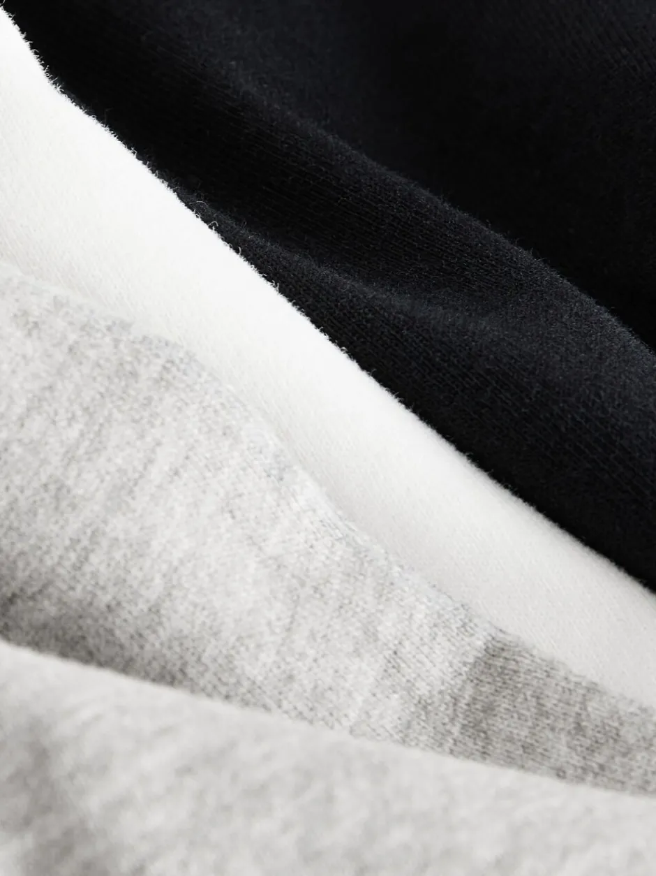 T-Shirts|Tops*smALLSAINTS Zwart/wit - Boys Logo Crew Relaxed T-Shirts 3 Pack