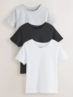 Tops|T-Shirts|Next - T-shirts (3-16 jr) Zwart/wit