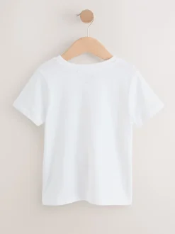 Tops|T-Shirts|Next - T-shirts (3-16 jr) Zwart/wit