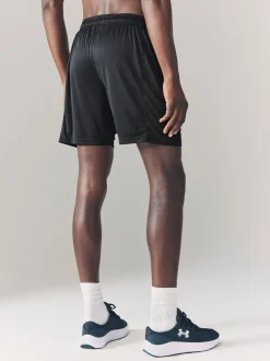 Shorts|Under Armour - Challenger gebreide short Zwart/wit