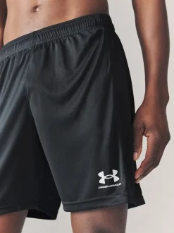 Shorts|Under Armour - Challenger gebreide short Zwart/wit