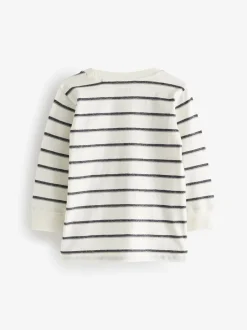 Tops|T-Shirts*Next - Verpakking van 5 effen T-shirts met lange mouwen (3 mnd-7 jr) Zwart/wit