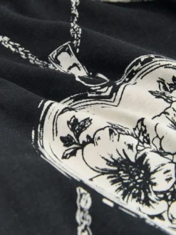 Loungewear|Alle Nacht- En Loungekleding*Next - Pyjama met korte mouwen Zwart/wit met hartjes