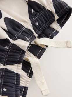 Sets En Combisets|Truien En Breisels|Next Zwart/wit met print - Set met sweatshirt en joggingbroek met strepen (3mnd-7jr)
