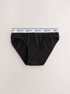 Alle Ondergoed*Next - Verpakking van 10 bikinibroekjes (5-16 jr) Zwart/wit met print