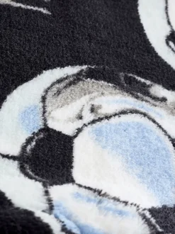 Nachtkleding En Pyjama's|Pyjama's|Next - All-in-ones fleece pyjama (3-16jr) Zwart/wit met voetbal