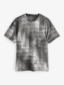 Sportkleding|Next Zwart-wit mono - Active Gym training T-shirt met print