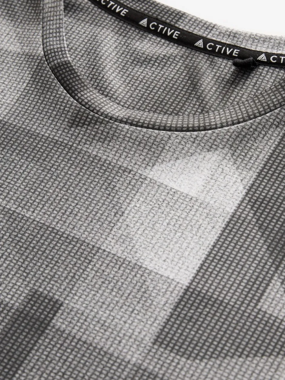 Sportkleding|Next Zwart-wit mono - Active Gym training T-shirt met print