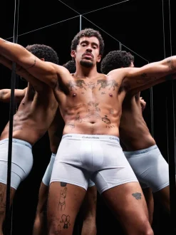 Ondergoed|Ondergoed|Calvin Klein - Icon Cotton Stretch Boxer Briefs 3 Pack Zwart/wit/grijs