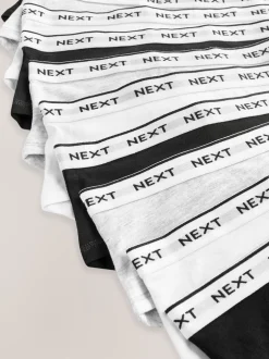 Alle Ondergoed*Next - Verpakking van 10 hipsteronderbroeken (2-16 jr) Zwart/wit/grijs