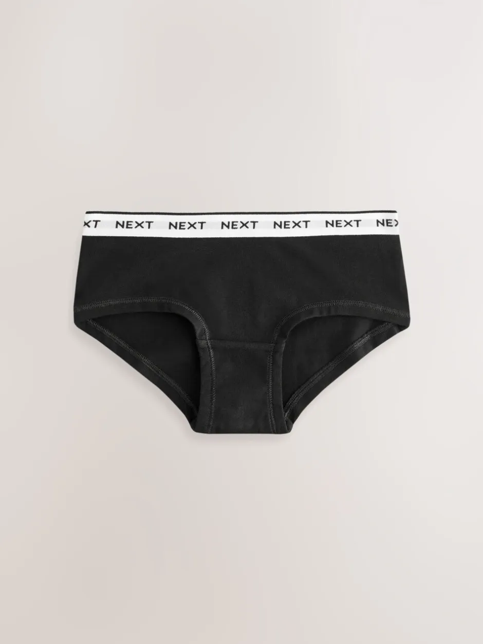 Alle Ondergoed*Next - Verpakking van 10 hipsteronderbroeken (2-16 jr) Zwart/wit/grijs