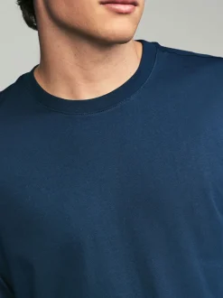 T-Shirts En Hemden|Next Zwart/Wit/Grijs/Blauw - Slim Fit - verpakking van 5 regular-fit T-shirts met lange mouwen van 100% katoen