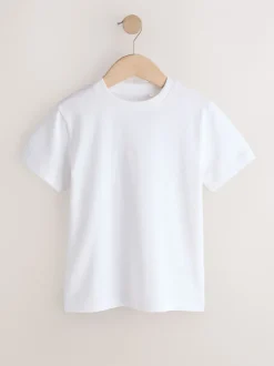 T-Shirts|Tops*Next Zwart/wit/grijs/kaki - Set van 4 T-shirts met korte mouwen (3-16 jr)