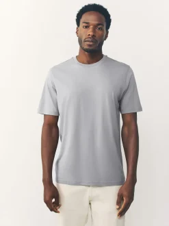 T-Shirts En Hemden*Next Zwart/Wit/grijs/leigrijs/kiezelkleurig/Bruin - Normale Pasvorm - Essential katoenen T-shirts verpakking van 6